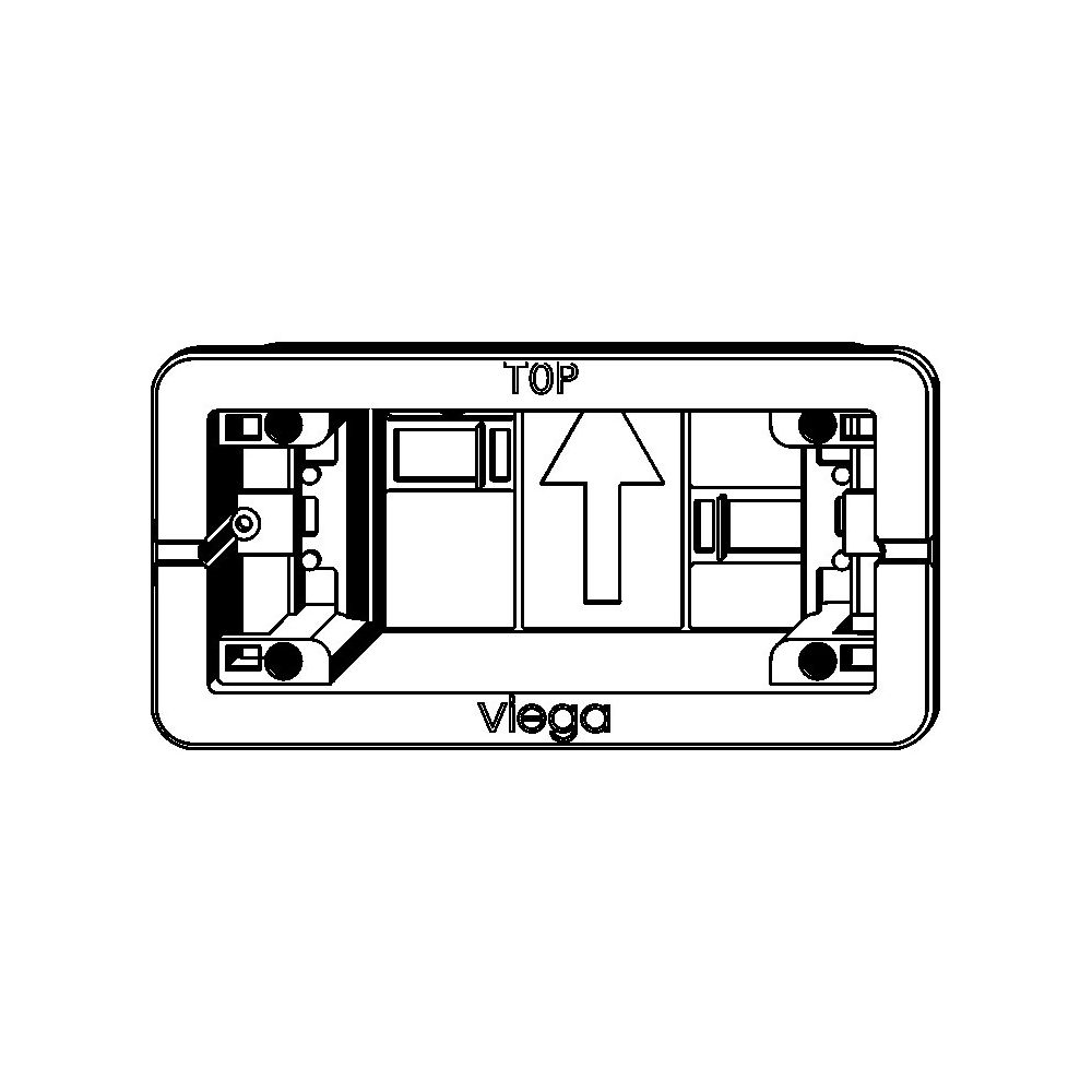 Viega Grundplatte 8352.7 in Kunststoff... VIEGA-610845 4015211610845 (Abb. 2)