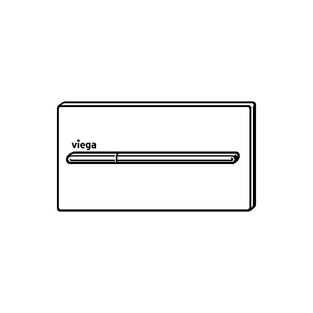 Viega Visign for More 104 WC-Betätigungsplatte 8354.1, Aluminium verchromt... VIEGA-598457 4015211598457 (Abb. 4)