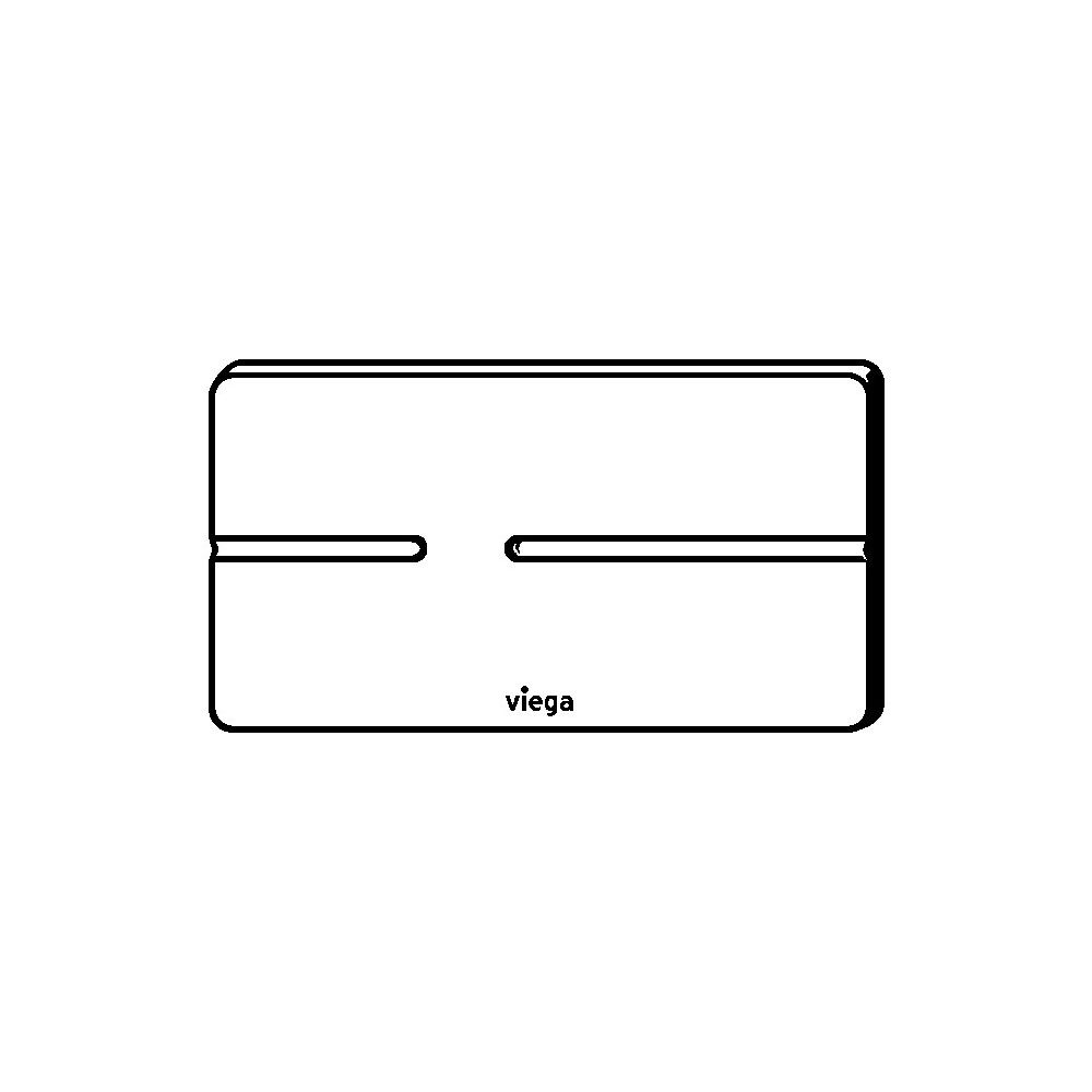 Viega Visign for More 105 sensitive WC-Betätigungsplatte 8357.11, Glas, Weiß... VIEGA-759063 4015211759063 (Abb. 4)