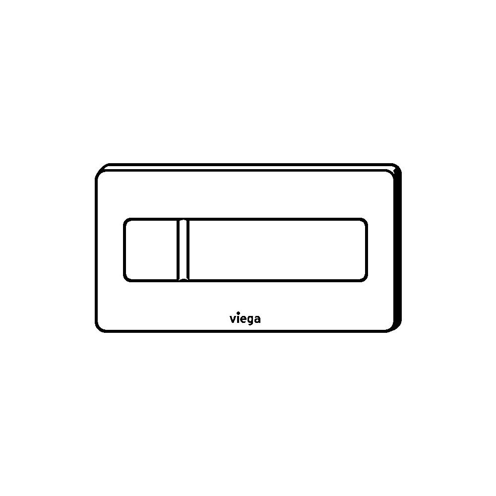 Viega Visign for More 105 WC-Betätigungsplatte 8357.1, Glas, Weiß... VIEGA-758820 4015211758820 (Abb. 3)