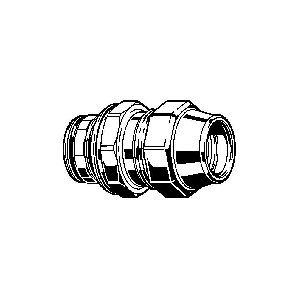 Viega Anschlussstutzen Maxiplex 9093 in 40mm Rotguss... VIEGA-712846 4015211712846 (Abb. 2)