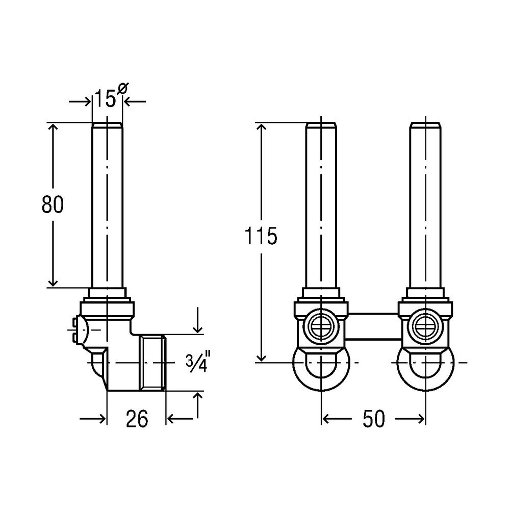 Viega VHK-Anschlussstück 1097.7 in 15mm Messing vernickelt... VIEGA-364052 4015211364052 (Abb. 3)