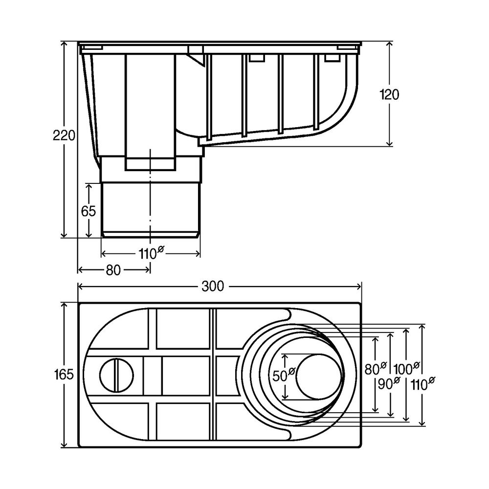 Viega Regenwassersifon 4970 in DN 100 Kunststoff schwarz... VIEGA-586744 4015211586744 (Abb. 3)