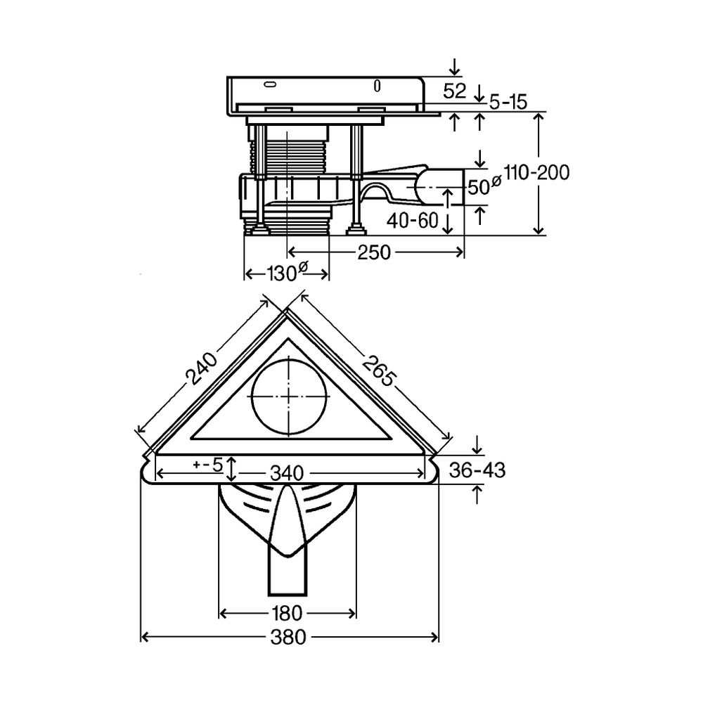 Viega Eckablauf 4972.80 in DN50 Edelstahl-Rostfrei... VIEGA-592363 4015211592363 (Abb. 3)