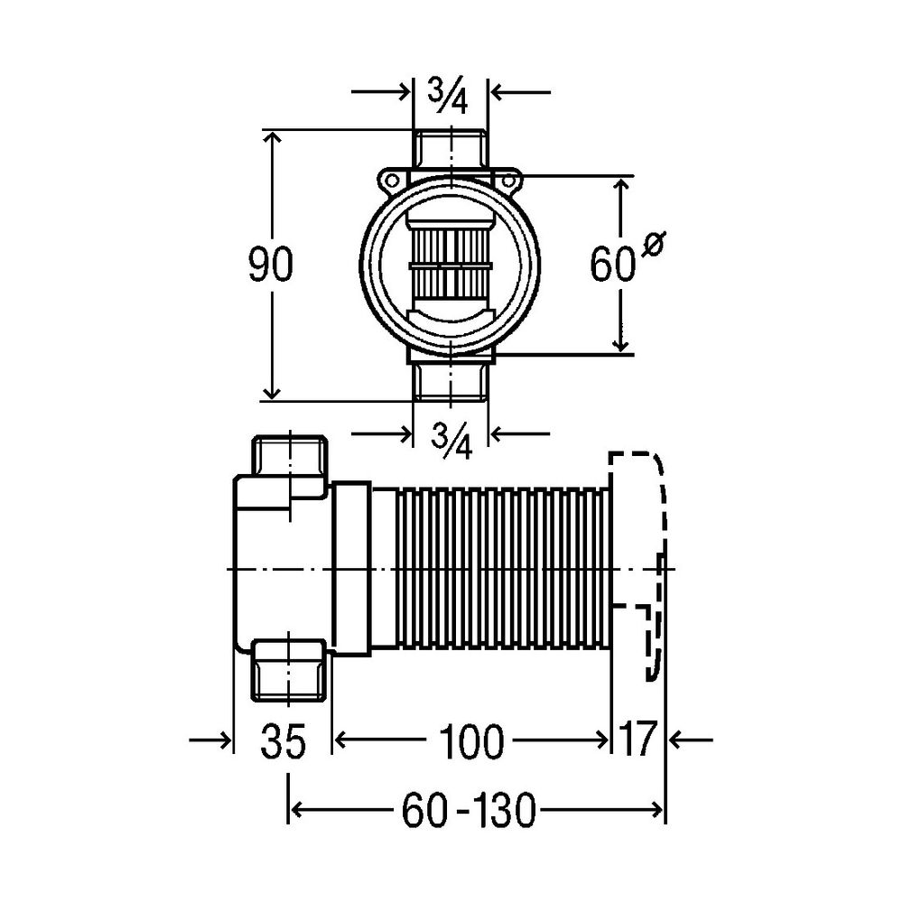 Viega UP-Rohrunterbrecher 6161.81 in G3/4 Messing... VIEGA-274528 4015211274528 (Abb. 3)