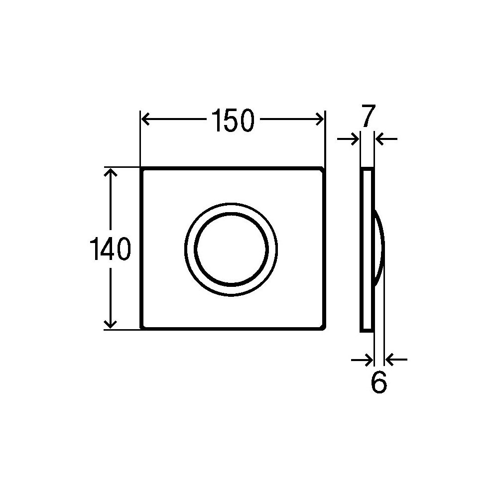 Viega Visign for Style Ausstattungsset 10 8315.2 für Urinal-Spülsystem, Kunststoff verchr... VIEGA-721763 4015211721763 (Abb. 5)