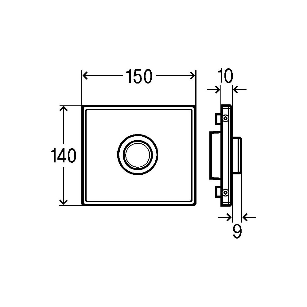 Viega Visign for Public Ausstattungsset 8326.2 für Urinal-Spülsystem, Edelstahl gebürstet... VIEGA-721930 4015211721930 (Abb. 4)