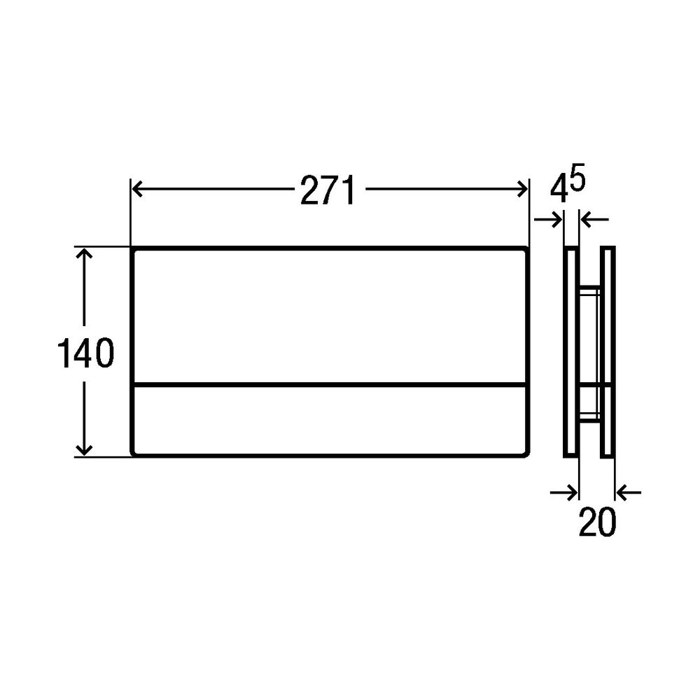 Viega Visign for More 101 WC-Betätigungsplatte 8351.1, Glas, Parasol/Schwarz... VIEGA-597429 4015211597429 (Abb. 4)