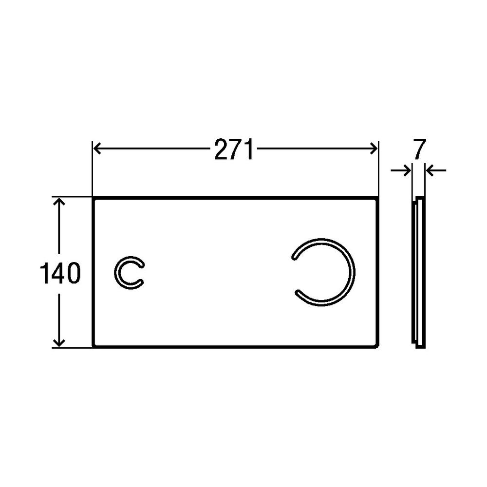 Viega Visign for More 100 sensitive WC-Betätigungsplatte 8352.12, 271 x 140mm, Parsol/Sch... VIEGA-630577 4015211630577 (Abb. 5)