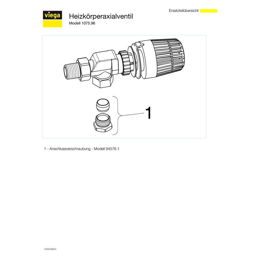 Viega Axialventil 1075.96 in R1/2 x 15mm Rotguss vernickelt... VIEGA-360405 4015211360405 (Abb. 4)