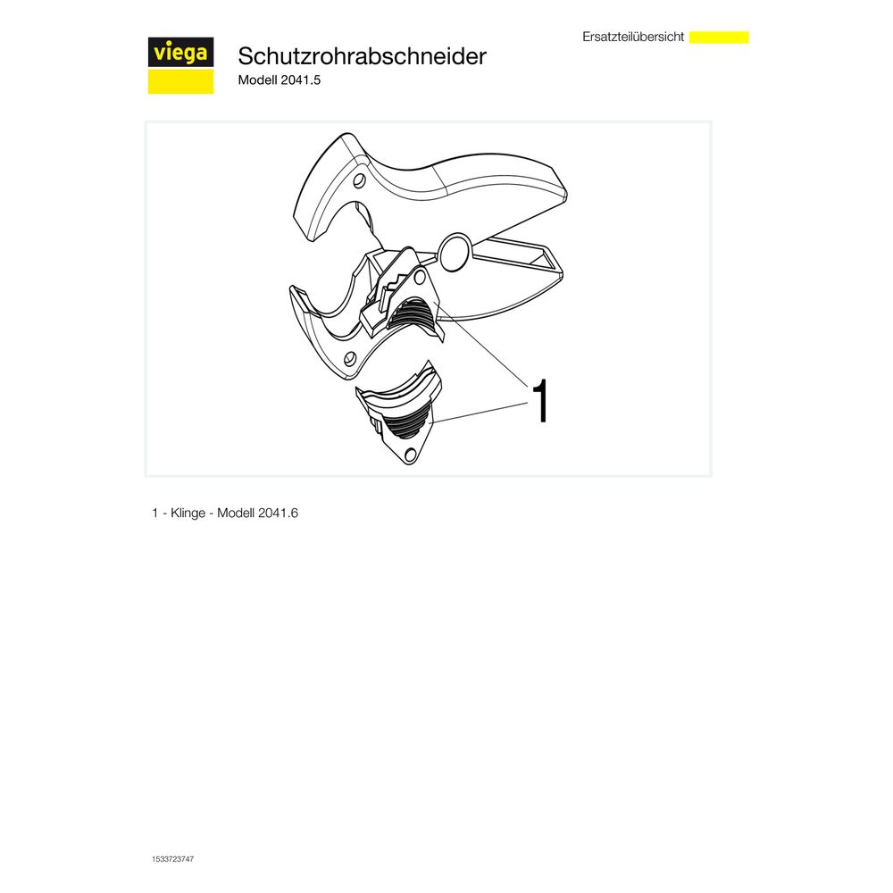 Viega Schutzrohrabschneider 2041.5 für d. 15-42mm Schutzrohre, Kunststoff... VIEGA-446475 4015211446475 (Abb. 4)