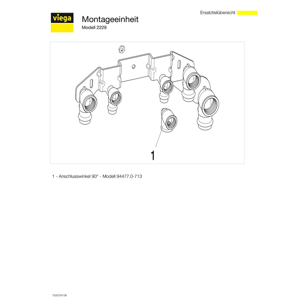 Viega Sanpress XL Montageeinheit mit SC-Contur 2229, Rp 1/2", Rotguss... VIEGA-309398 4015211309398 (Abb. 4)