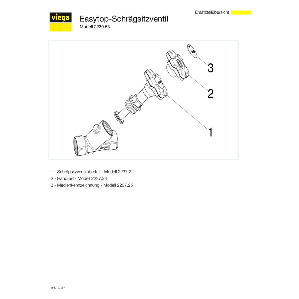 Viega Easytop XL Schrägsitzventil 2230.53, DN 50, d. 54mm x 2", Siliziumbronze... VIEGA-756765 4015211756765 (Abb. 4)