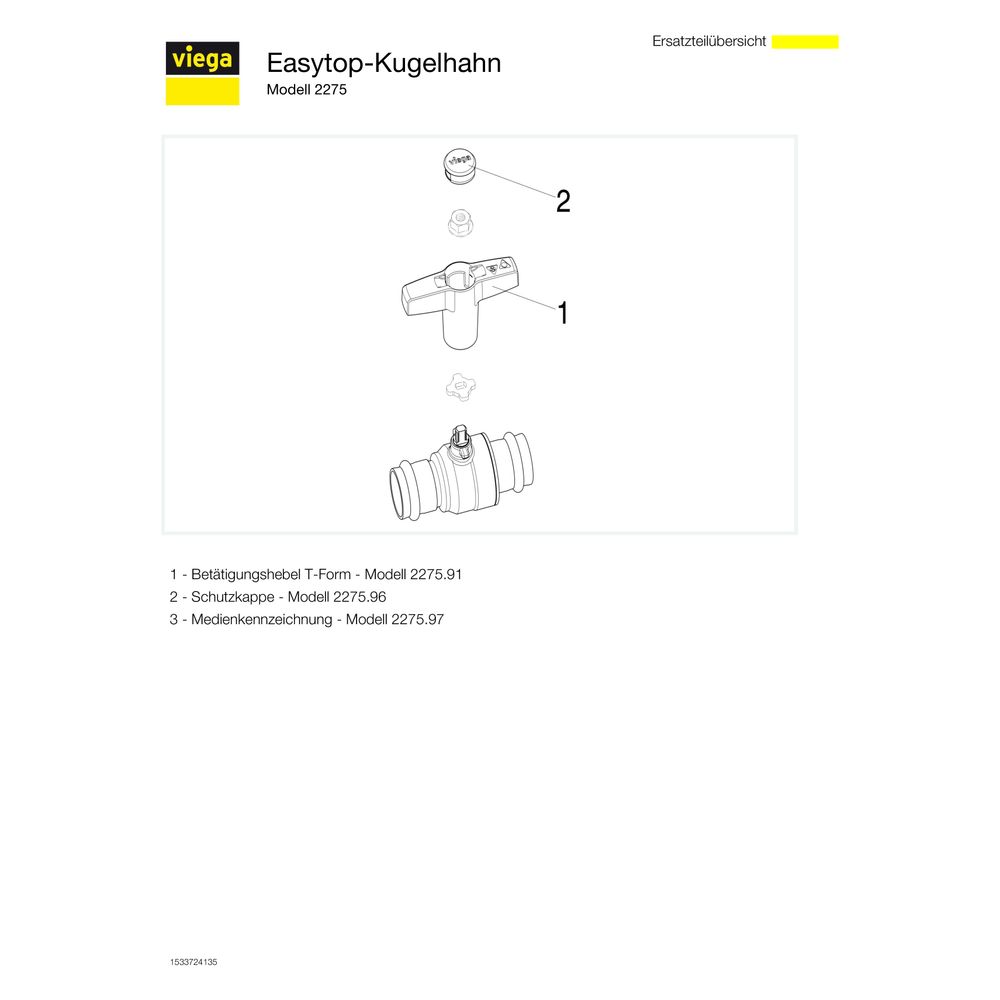 Viega Easytop XL Kugelhahn mit SC-Contur 2275, d. 28mm, Siliziumbronze... VIEGA-746407 4015211746407 (Abb. 4)
