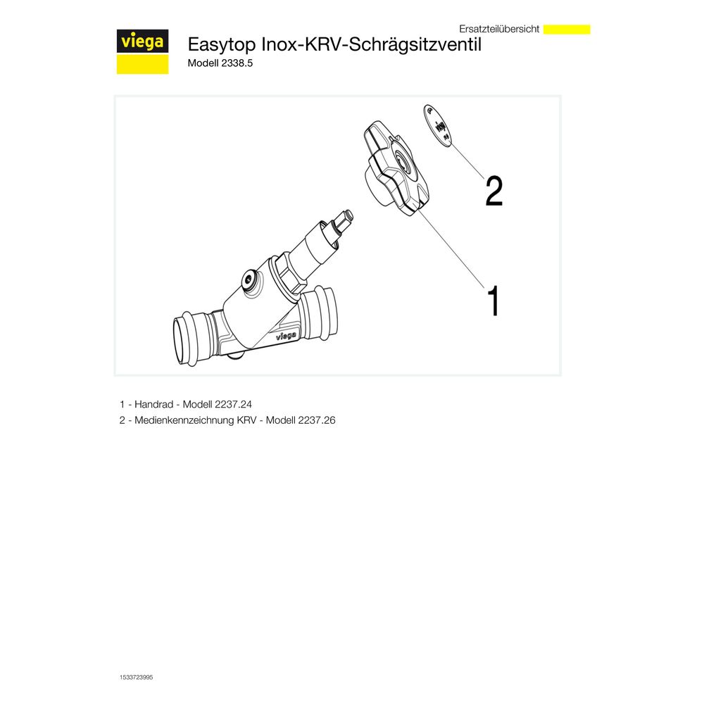 Viega Easytop Inox KRV-Schrägsitzventil mit SC-Contur 2338.5, kombiniertes Freistromventi... VIEGA-757960 4015211757960 (Abb. 4)