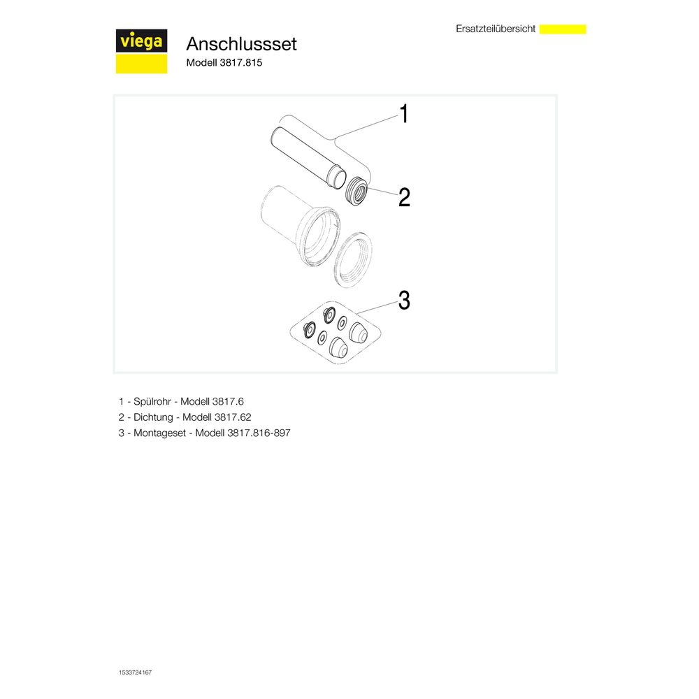 Viega Anschlussset 3817.815, DN 90, Kunststoff, Schwarz... VIEGA-263812 4015211263812 (Abb. 4)