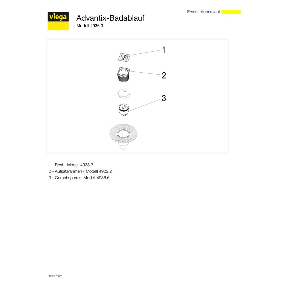 Viega Advantix Badablauf 4936.3, Kunststoff, Grau... VIEGA-583224 4015211583224 (Abb. 4)