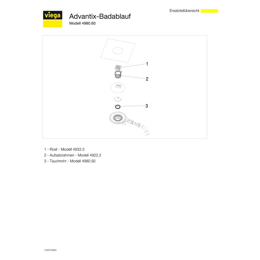 Viega Advantix Badablauf 4980.60, DN 40/50, Kunststoff... VIEGA-687694 4015211687694 (Abb. 5)