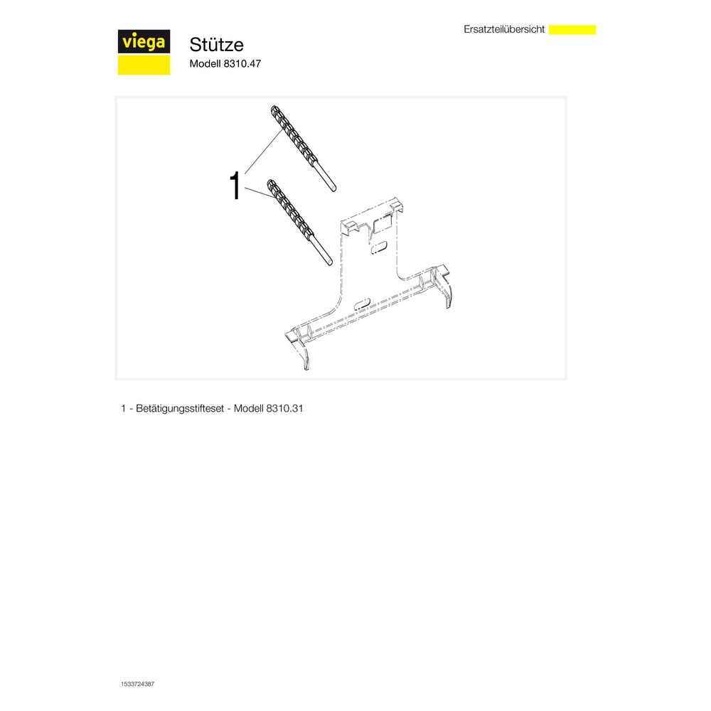 Viega Stützkörper 8310.47, 178x120mm, Kunststoff... VIEGA-462208 4015211462208 (Abb. 3)