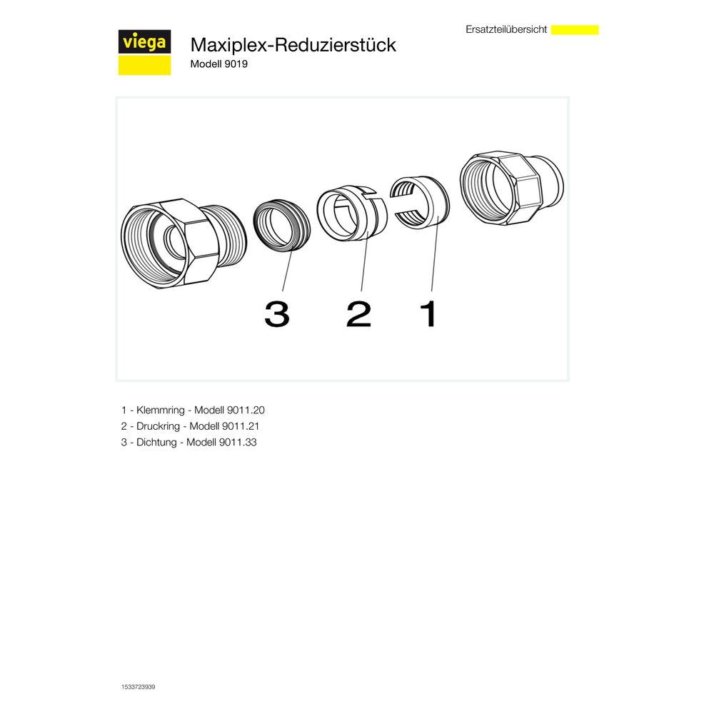 Viega Maxiplex Reduzierstück 9019, 40x32mm, Rotguss... VIEGA-280130 4015211280130 (Abb. 4)