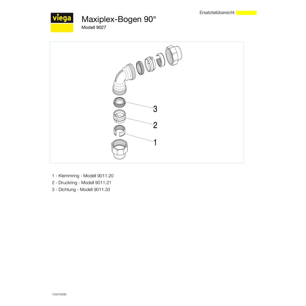 Viega Maxiplex Bogen 90 Grad 9027, d. 20mm, Rotguss... VIEGA-362195 4015211362195 (Abb. 4)