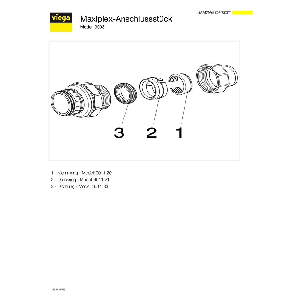 Viega Anschlussstutzen Maxiplex 9093, d. 40mm, Rotguss... VIEGA-712846 4015211712846 (Abb. 4)
