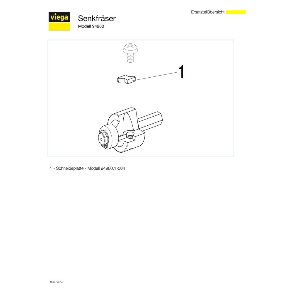 Viega Senkfräser 94980, Rp 1/2", Stahl... VIEGA-131111 4015211131111 (Abb. 4)
