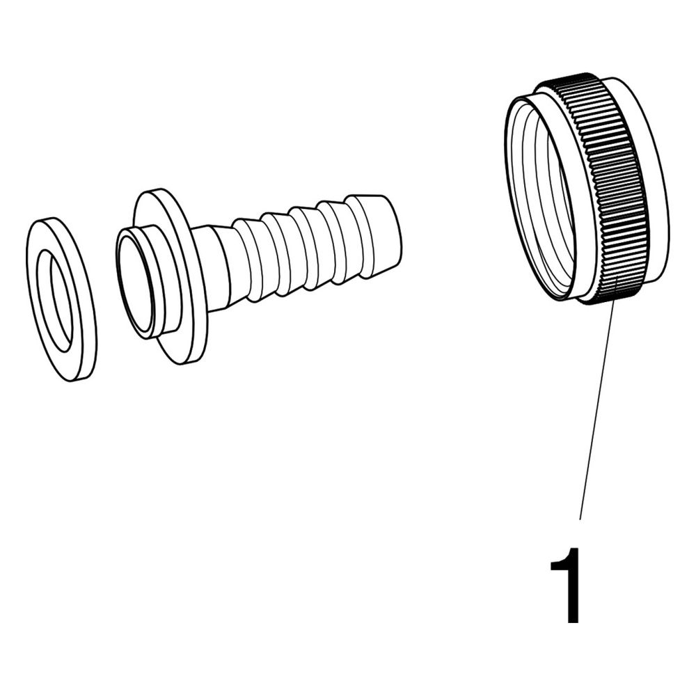 Viega Schlauchverschraubung 1814, flachdichtend, reduziert, für ID-Schlauch 1/2" x 3/8", ... VIEGA-124779 4015211124779 (Abb. 3)