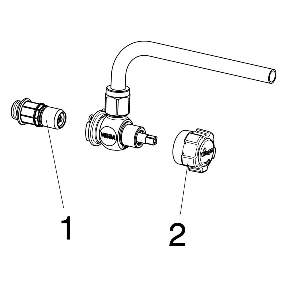 Viega Easytop XL Probenahmeventil 2223.1, G 1/4", Rotguss... VIEGA-708726 4015211708726 (Abb. 3)
