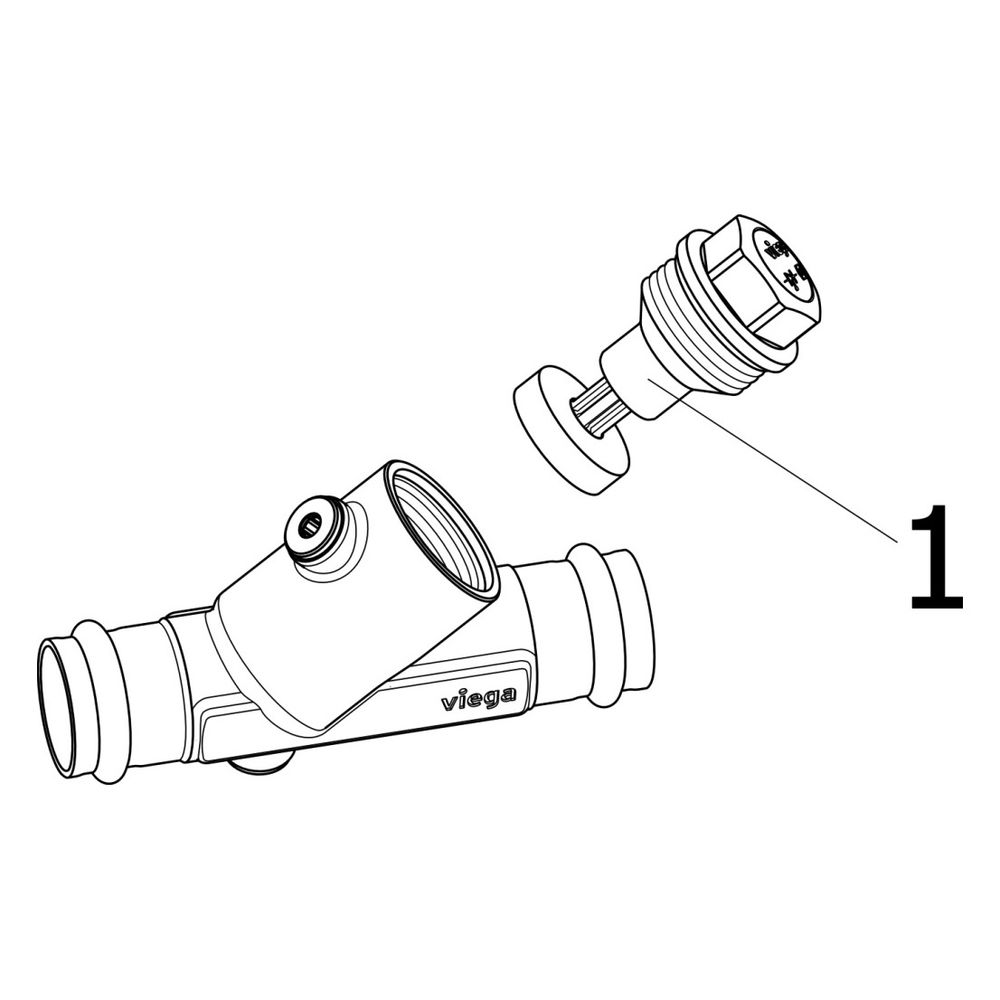 Viega Easytop XL Rückflussverhinderer mit SC-Contur 2239.4, DN 20, d. 22mm, Rotguss... VIEGA-757540 4015211757540 (Abb. 3)