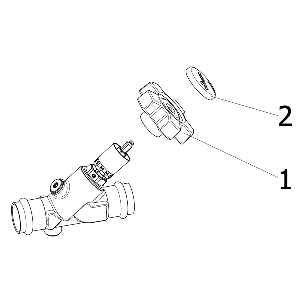 Viega Zirkulationsregulierventil Easytop 2282 in 22mm Rotguss... VIEGA-677107 4015211677107 (Abb. 3)