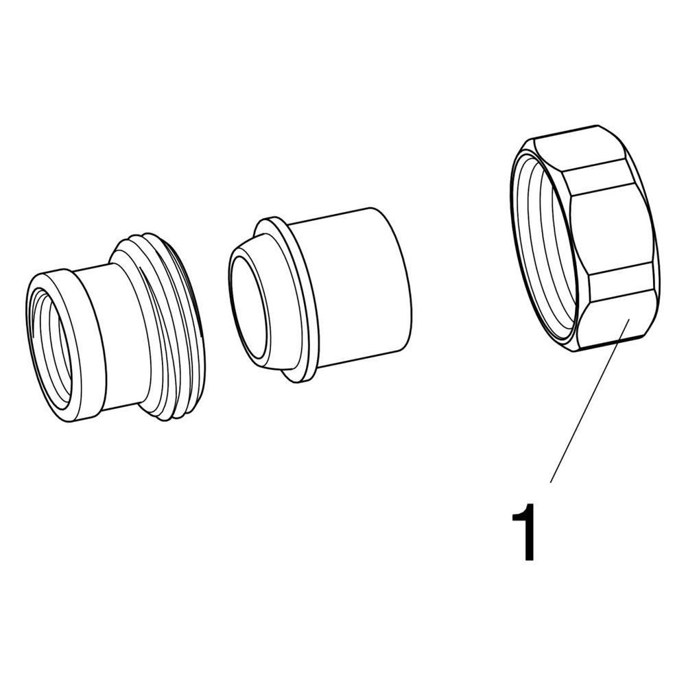 Viega Rohrverschraubung 3340 konischdichtend, Rp 1/2", Rotguss... VIEGA-446932 4015211446932 (Abb. 3)