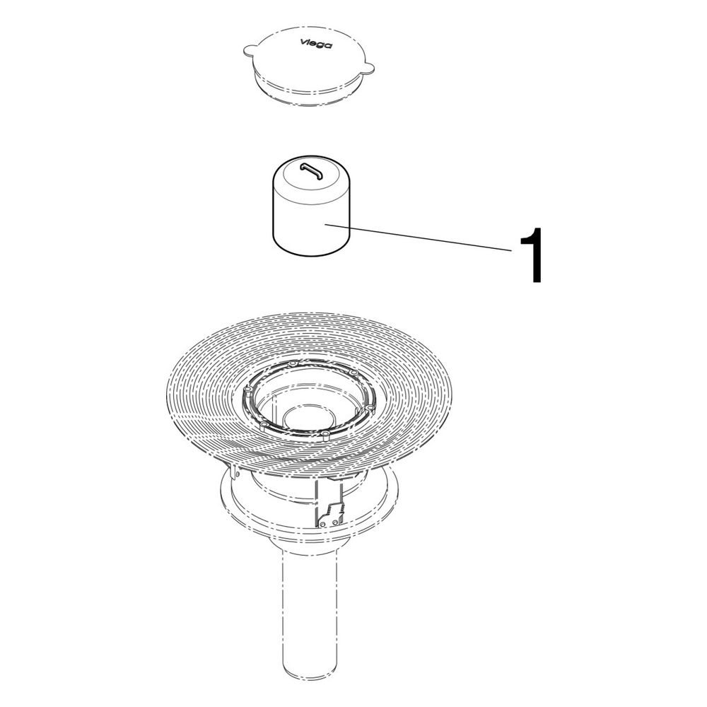 Viega Advantix Badablauf 4926.20, DN 50, Kunststoff, Grau... VIEGA-491642 4015211491642 (Abb. 4)