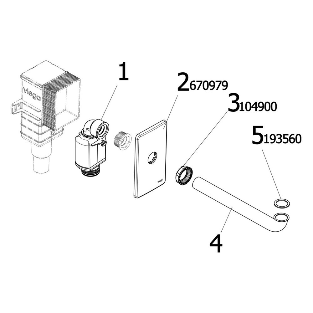 Viega Geruchverschluss 5633.2, G 1 1/4" x DN 40/50, Kunststoff, Reinweiß RAL 9010... VIEGA-553760 4015211553760 (Abb. 4)