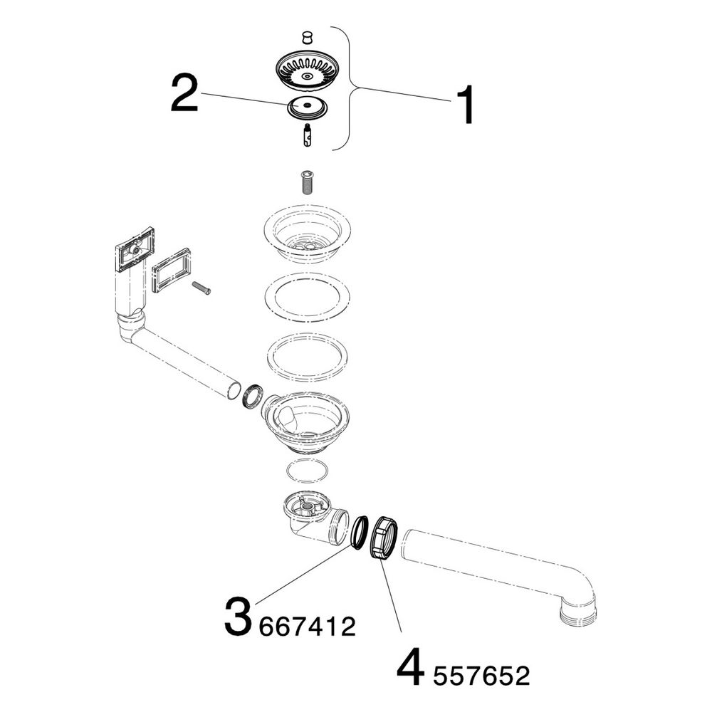 Viega Ablaufventilset 7139.151, Kunststoff, Weiß... VIEGA-678548 4015211678548 (Abb. 3)