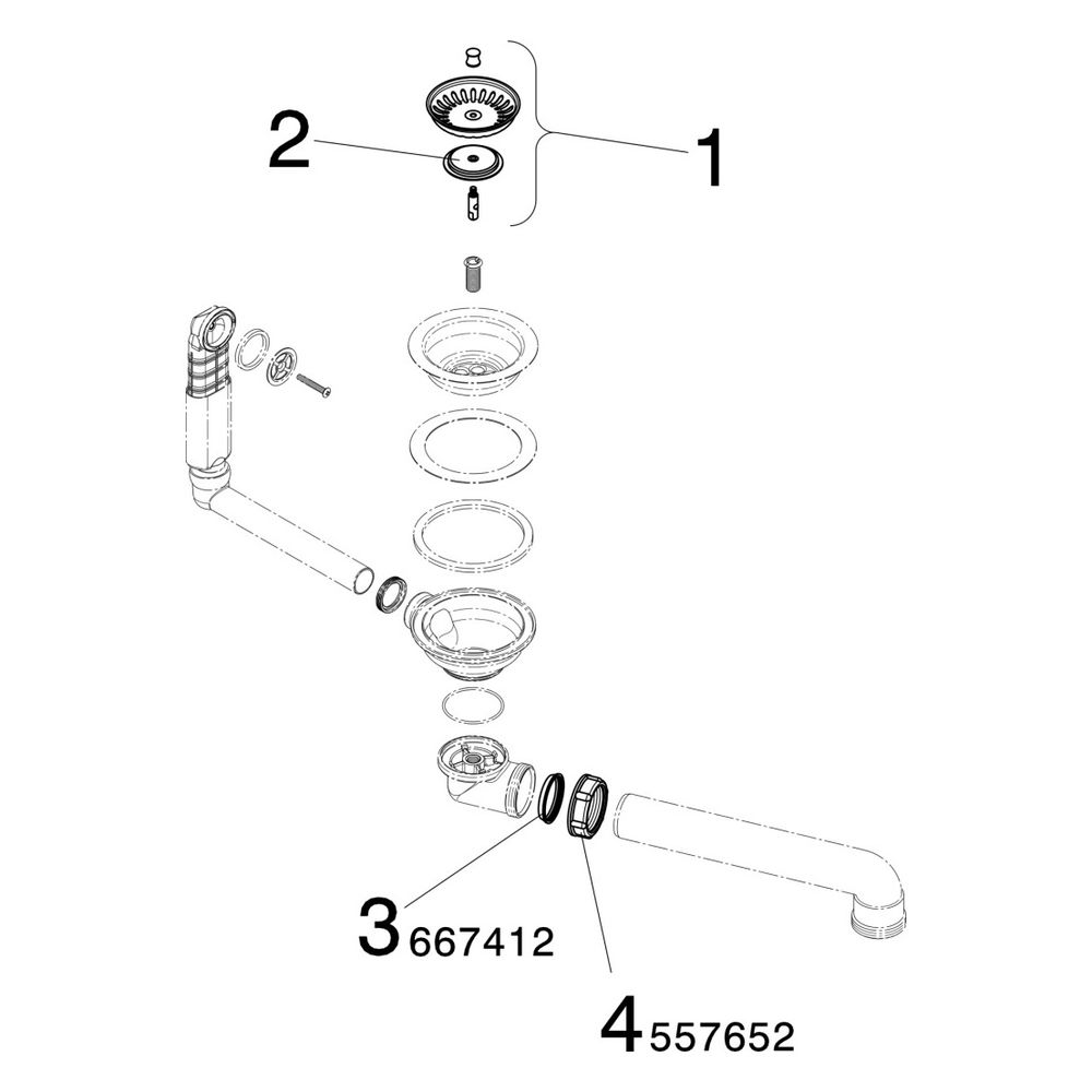 Viega Ablaufventilset 7139.152, Kunststoff, Weiß... VIEGA-678555 4015211678555 (Abb. 3)