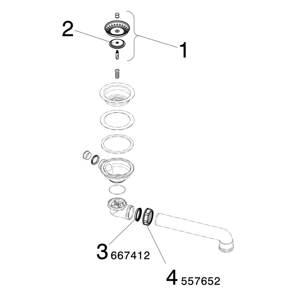Viega Ablaufventilset 7139.15, Kunststoff, Weiß... VIEGA-578886 4015211578886 (Abb. 3)