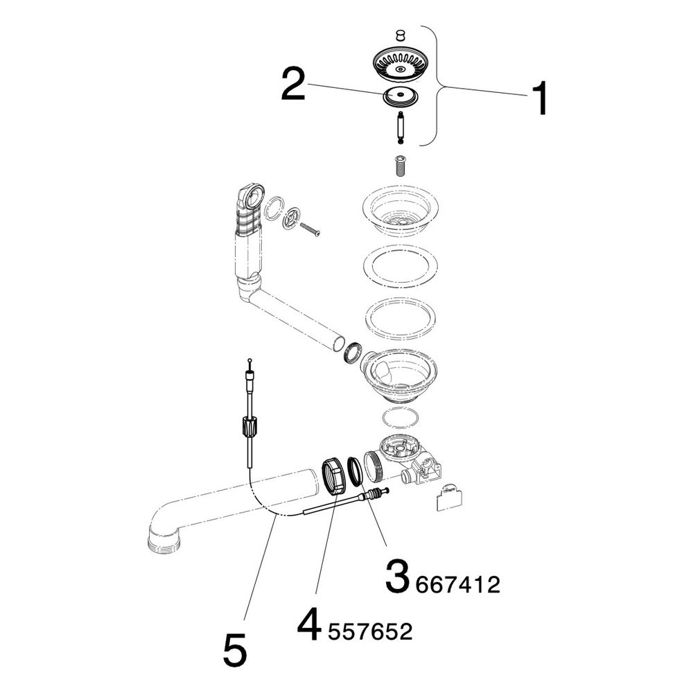Viega Ablaufventilset 7139.162, Kunststoff, Weiß... VIEGA-678579 4015211678579 (Abb. 3)