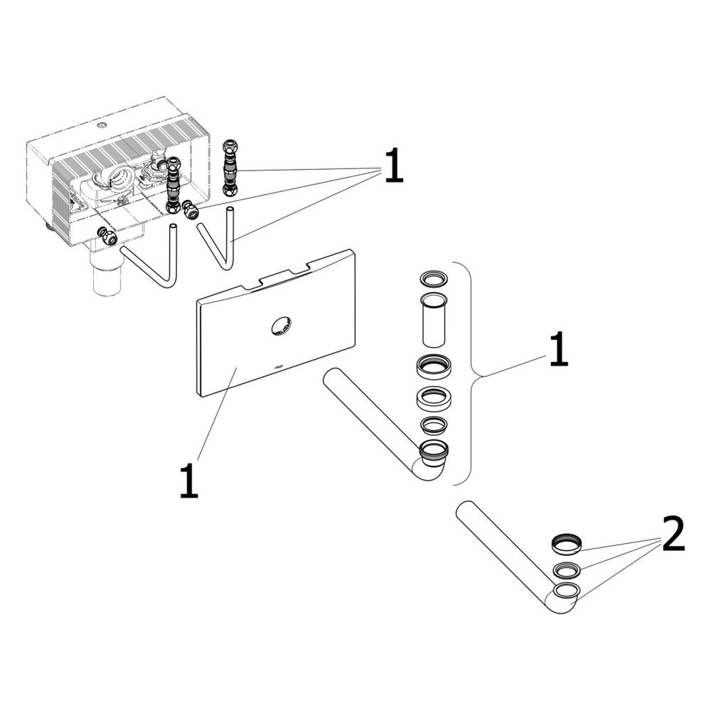 Viega Viega Mono UP-Anschlussbox 8314, 302x241mm, Kunststoff, Grau... VIEGA-734817 4015211734817 (Abb. 4)