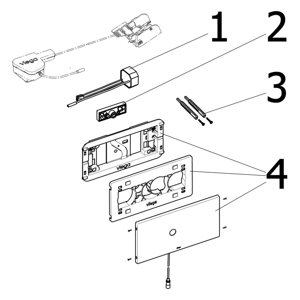 Viega Visign for Public 6 Betätigungsplatte 8326.15, Edelstahl gebürstet... VIEGA-699505 4015211699505 (Abb. 5)
