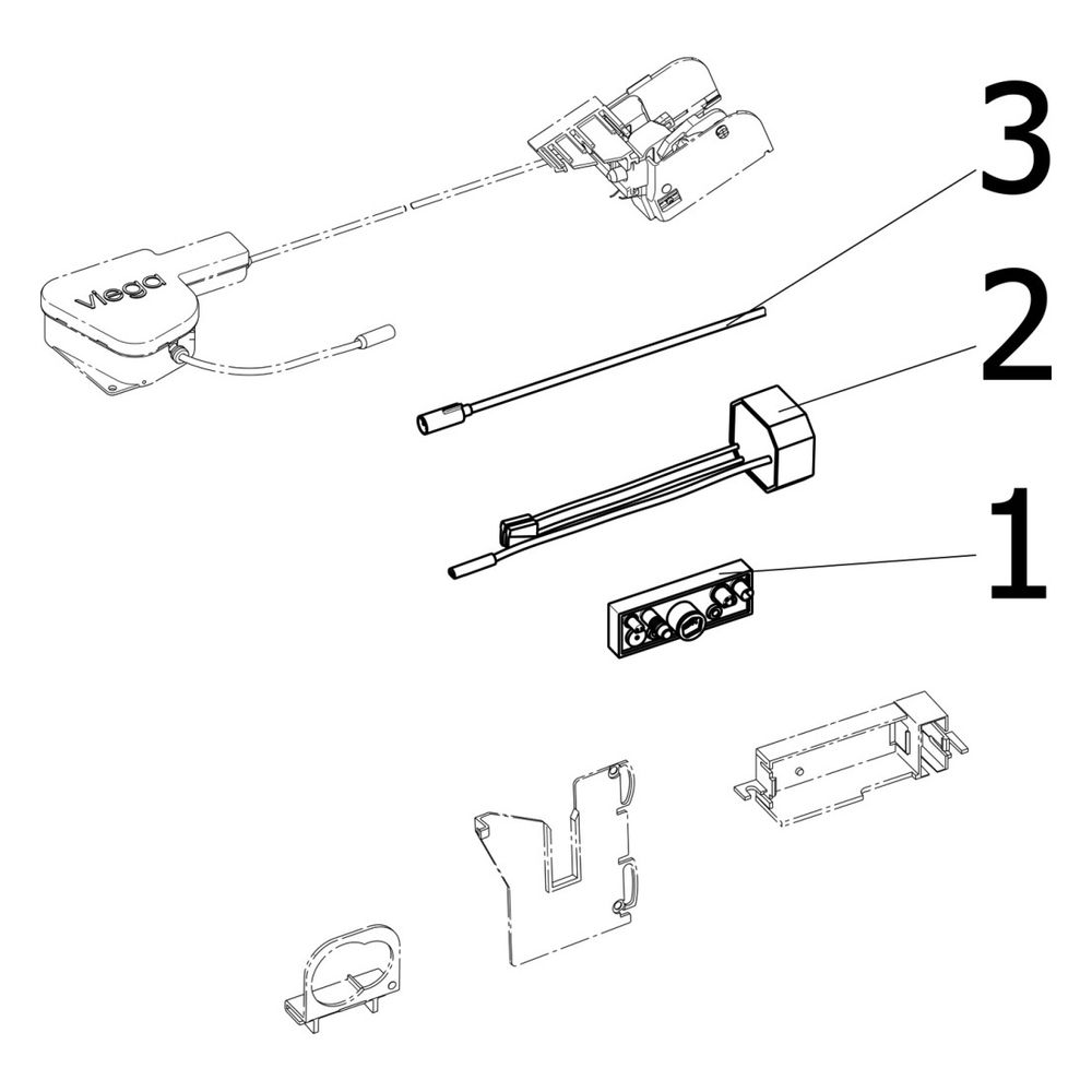 Viega WC-Spülauslösung 8350.31 elektronisch, 1-Mengen-Spültechnik mit Viega Hygiene und F... VIEGA-696139 4015211696139 (Abb. 3)