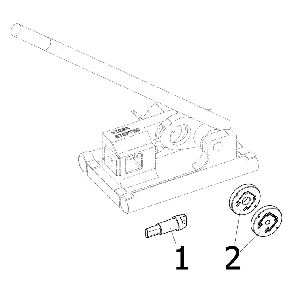Viega Prevista Dry Plus Stanze 8420 zum Kürzen und Lochen, Stahl pulverbeschichtet, Rot... VIEGA-471866 4015211471866 (Abb. 3)
