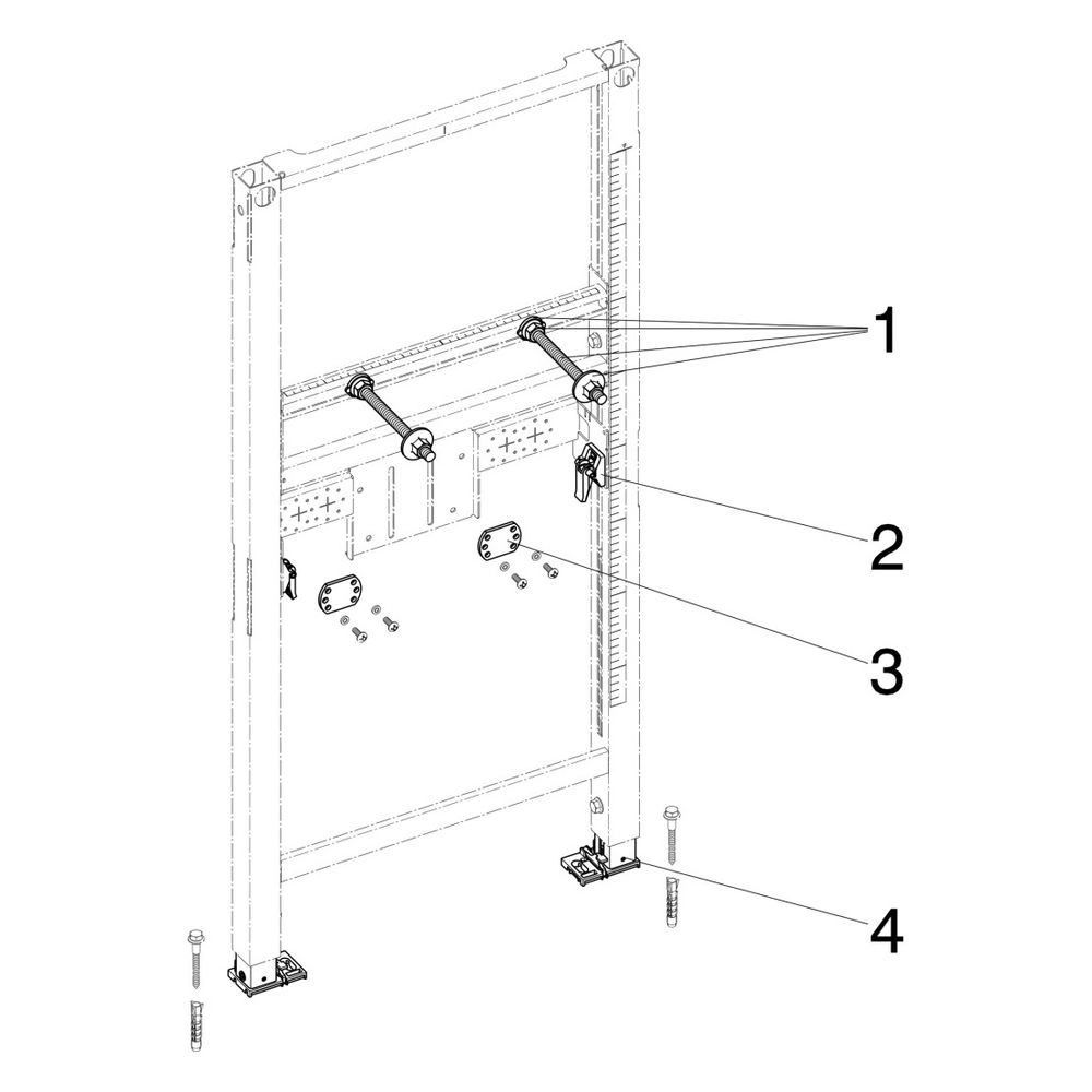 Viega Prevista Dry Waschtisch-Element 8536, barrierefrei, 1120mm, Stahl... VIEGA-776046 4015211776046 (Abb. 4)