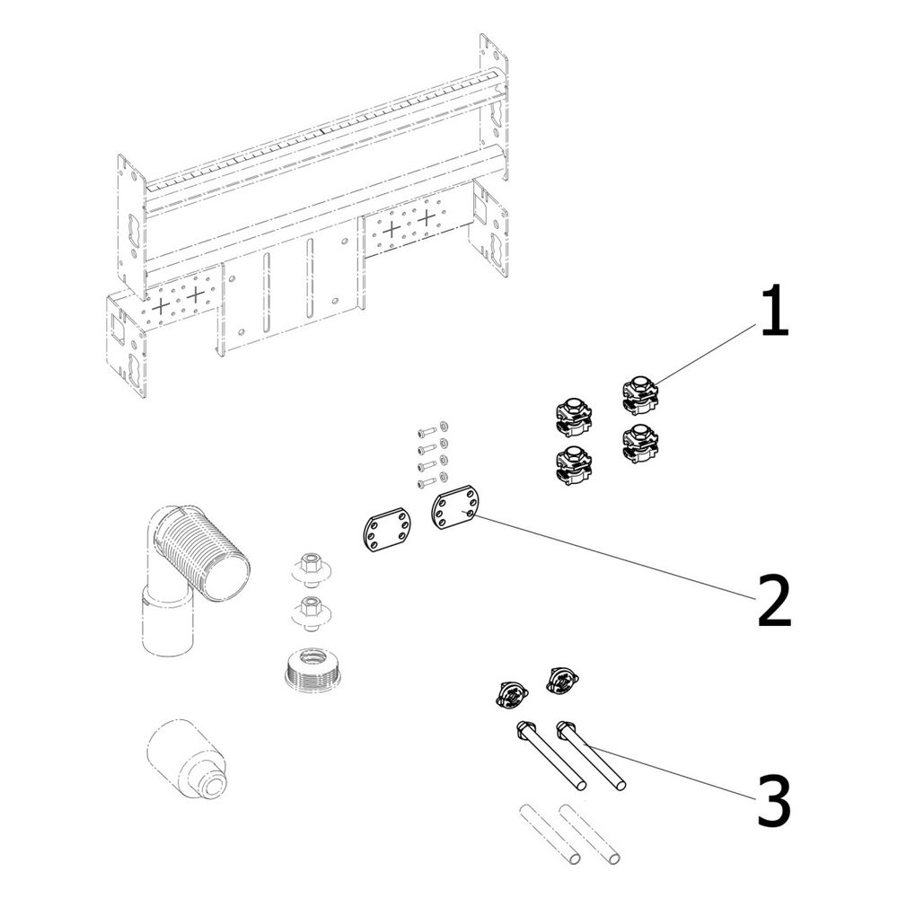 Viega Prevista Dry Plus Waschtisch-Modul 8545.32 mit Unterputz Anschlussbox, Breite 420mm... VIEGA-776312 4015211776312 (Abb. 4)