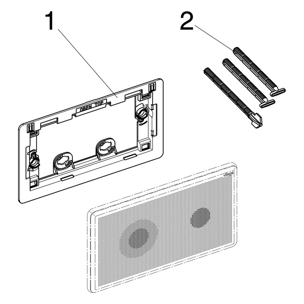 Viega Visign for More 205 sensitive WC-Betätigungsplatte für Prevista 8625.1 mit LED-Bele... VIEGA-774363 4015211774363 (Abb. 5)