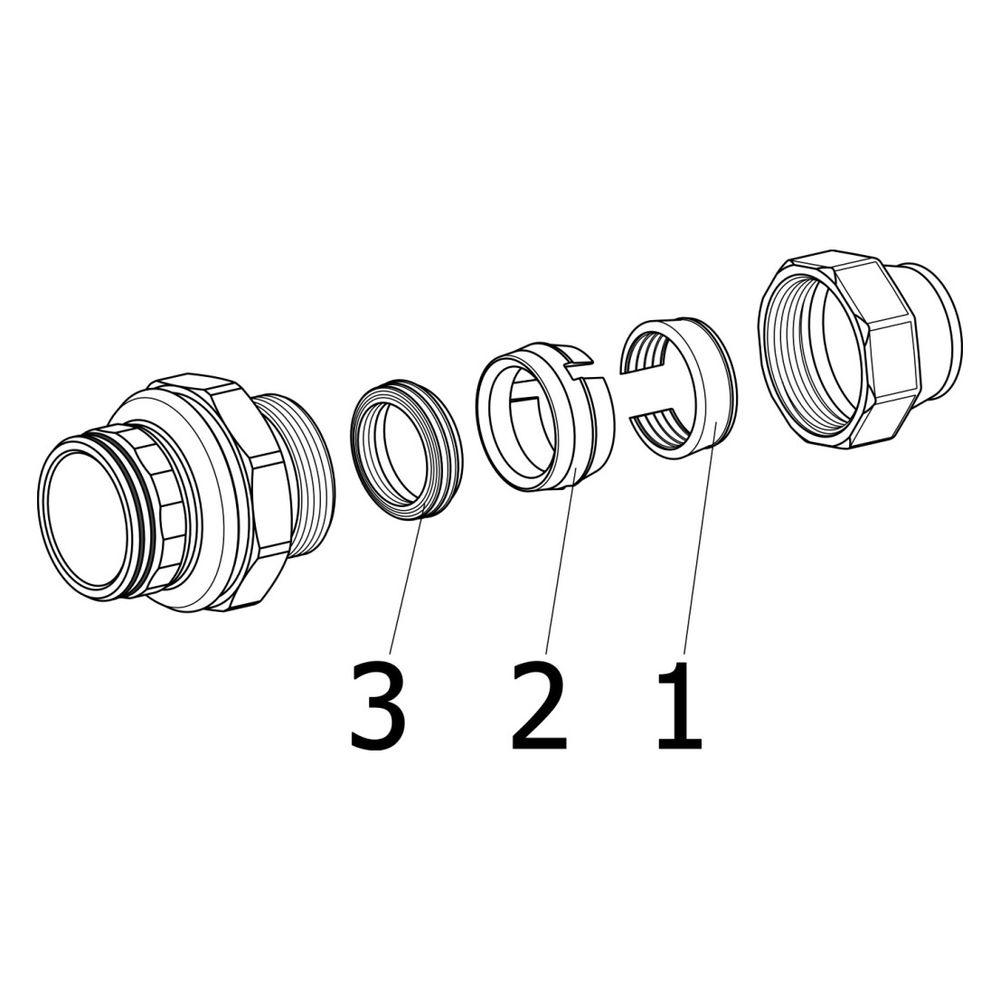 Viega Anschlussstutzen Maxiplex 9093, d. 40mm, Rotguss... VIEGA-712846 4015211712846 (Abb. 3)