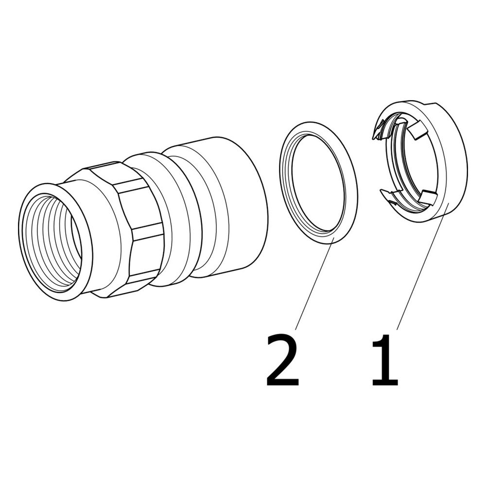 Viega Geopress Übergangsstück mit SC-Contur 9612TW, d. 50mm x Rp 1 1/2", Rotguss... VIEGA-765187 4015211765187 (Abb. 3)
