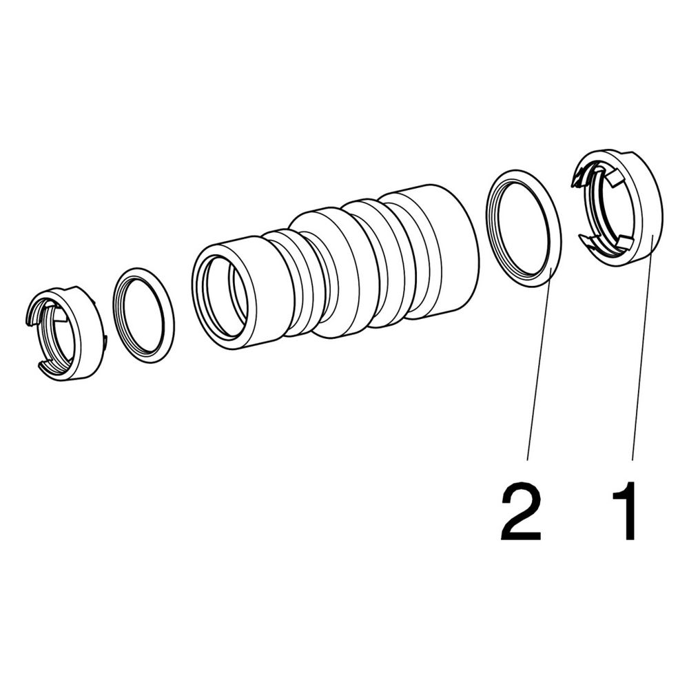 Viega Geopress Reduziermuffe mit SC-Contur 9615.2TW, d. 50x32mm, Rotguss... VIEGA-765606 4015211765606 (Abb. 3)