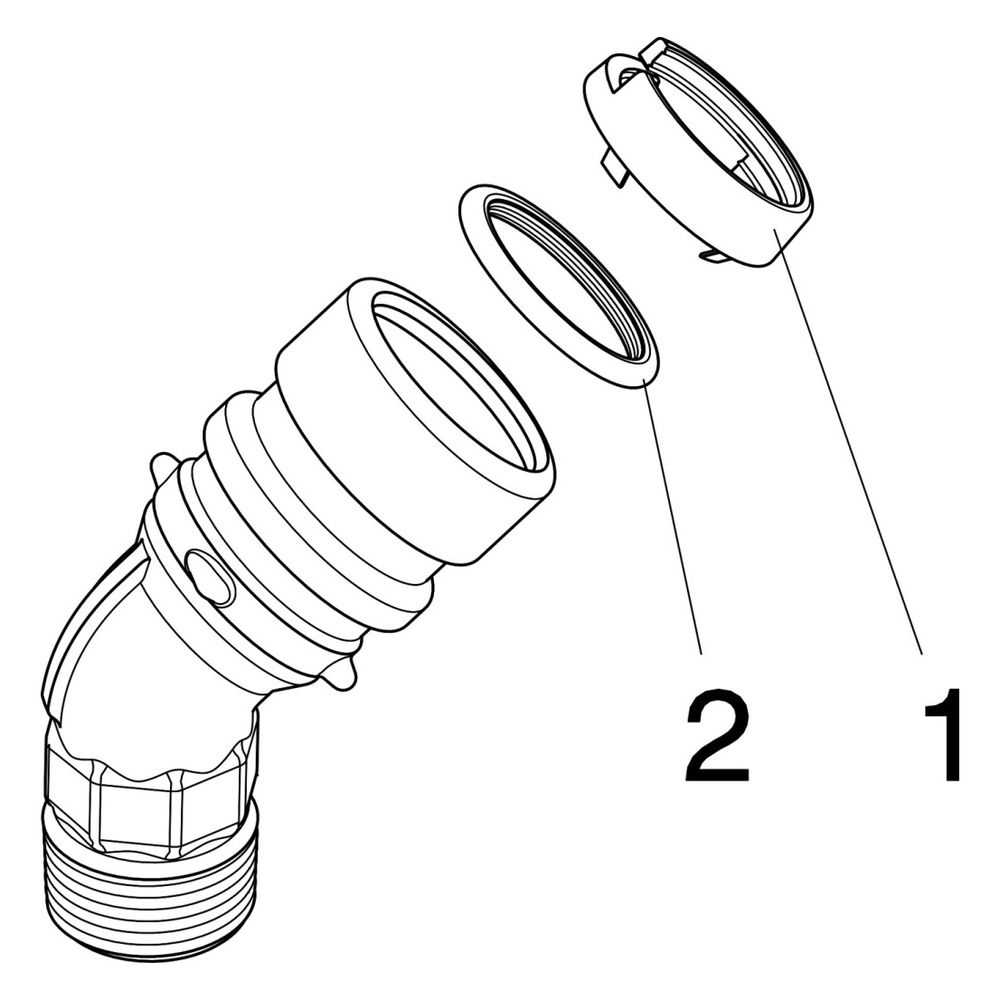Viega Geopress Übergangsbogen 45 Grad mit SC-Contur 9626.2TW, d. 63mm x R 2", Rotguss... VIEGA-768133 4015211768133 (Abb. 3)