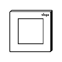 Viega Visign for Style Urinal Ausstellungsplatte 21, 8611.29, Kunststoff, Schwarz matt... VIEGA-827069 4015211827069 (Abb. 1)